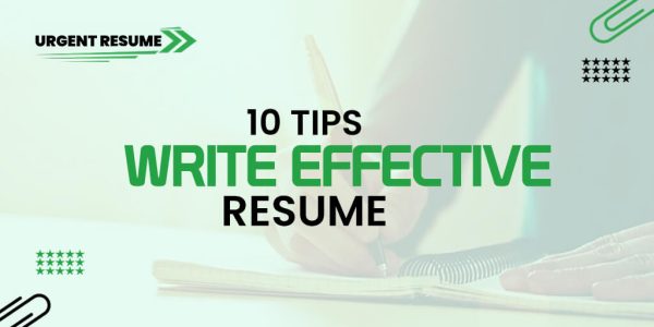 tips on how to write an effective resume